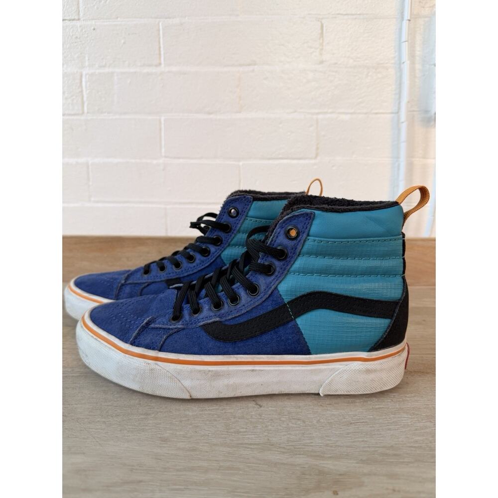 VANS Sk8-Hi Women’s US 6.5 Blue Teal Black High Top Sneakers - Cushioned